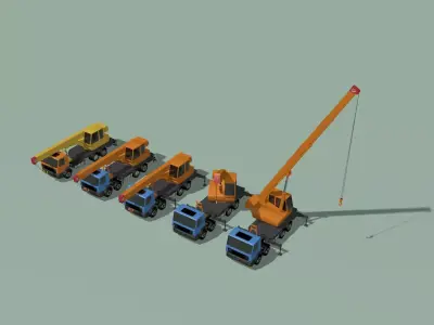 Truck crane  3D model