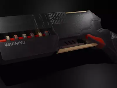 electric gun Low-poly 3D model