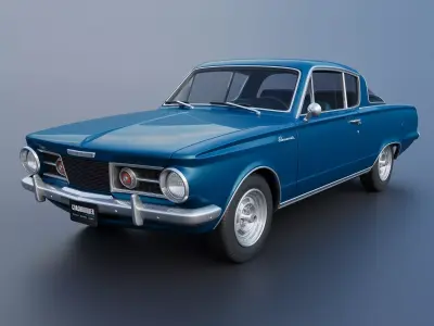 Plymouth Barracuda 1965 3D print model