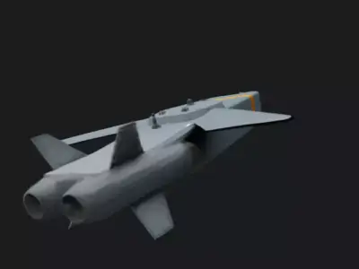 Aerospace Missile Style Training  Dummy Model 3D model