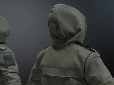 Parka Coat 3D model