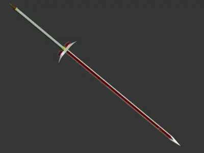 Self-Made Longsword Low-poly 3D model