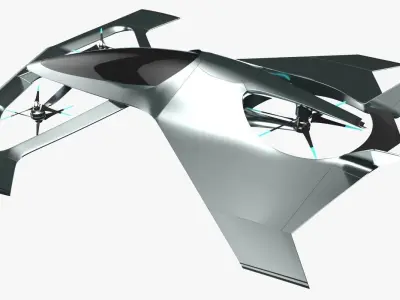 The Aston Martin Volante Vision Concept 3D model
