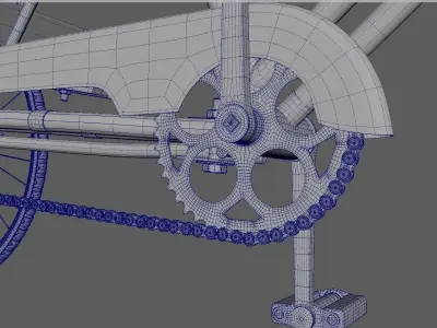 Bicycle rickshaw 3D model