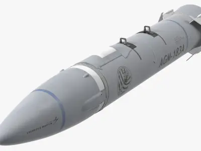 Hypersonic Missile AGM-183A ARRW 3D model