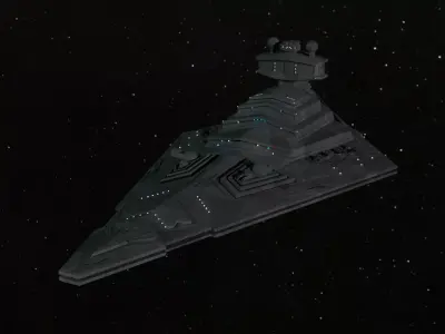 Space Ship 3D model get