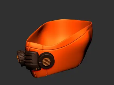 gas mask helmet scifi high poly sculpt ver 9 3d printable Free 3D model