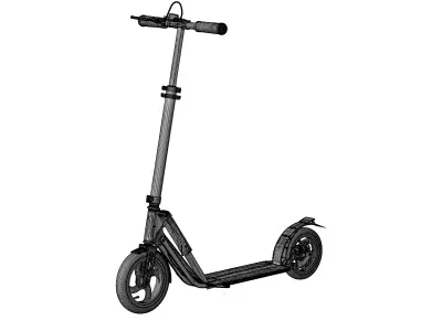 Foldable Kick Scooter 3D Model 3D model