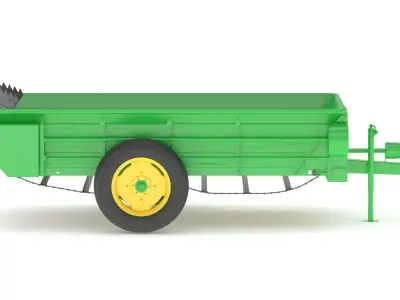 John Deere 34 Muck Spreader 3D model