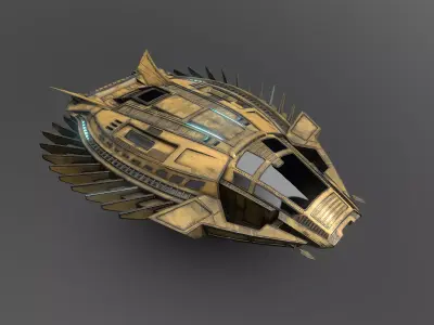 41Royal-Talon spaceship 3D model
