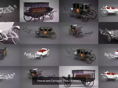 Hearse and Carriages Pack