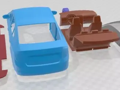 Skoda Rapid 2013 Printable Car 3D print model