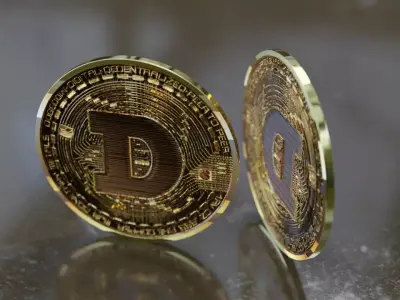 High Low Detail Dogecoin - Cryptocurrency 3D model