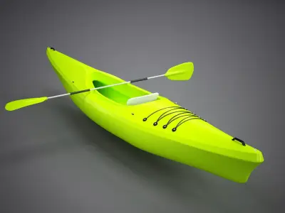 Small Recreational Kayak 3D model