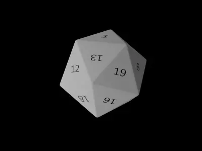 DnD dice 3D print model