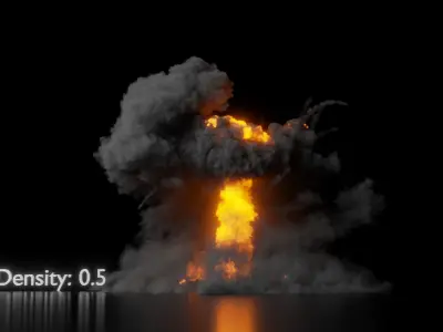 Big Fuel Explosion 3D model