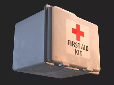 First Aid Box Free low-poly 3D model