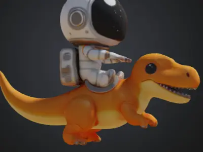 Cosmic dino adventure 3D print model