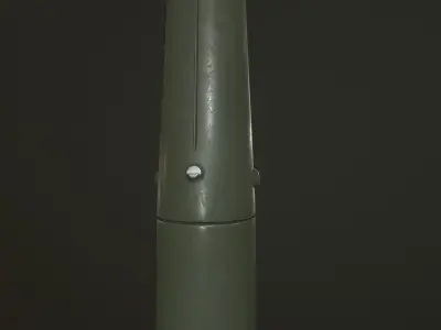 Military Shovel Low-poly 3D model