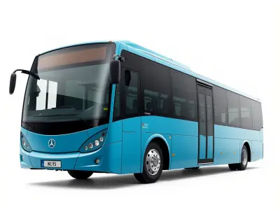 City Bus Model Pack with Various Detail Levels for Rendering ... Low-poly 3D model