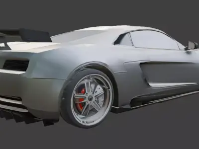 NFS Game Racing Car Low Poly Low-poly 3D model