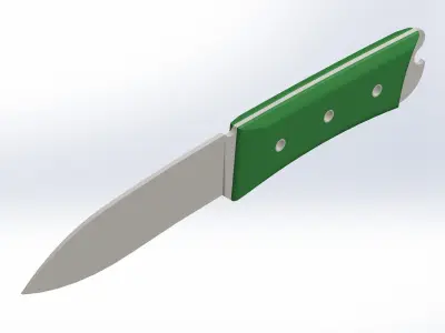 Knife Design 1 - SolidWorks CAD Model  3D model