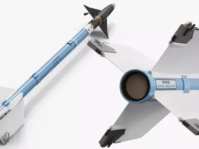 Infrared Air to Air Weapon Missile 3D model