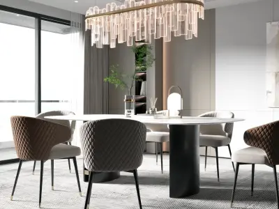 decoration Home restaurant villa Modern 3D model