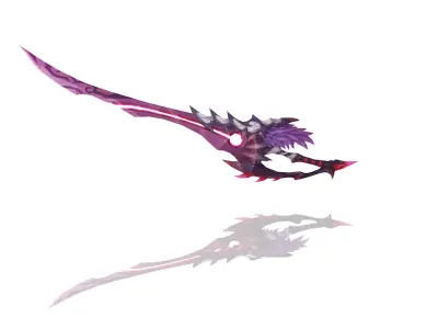 Demon Lord Long Sword Low-poly 3D model