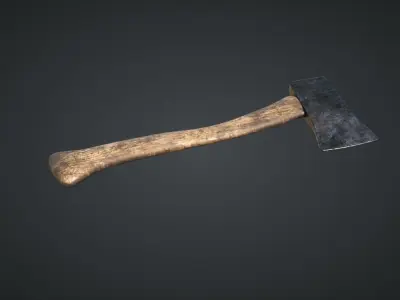 Axe for Games Low-poly 3D model