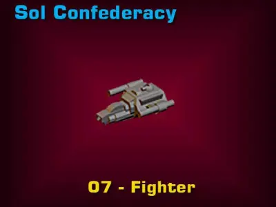 Sol Confederacy Fighter 3D print model
