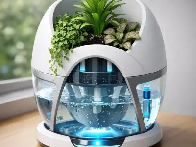 Aetheris  Futuristic Desktop Bio Purifier 3D print model