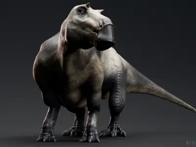 Dinosaur Maiasaura Unreal Engine Project Low-poly 3D model