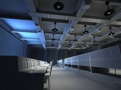 war operations Control Center 3D model