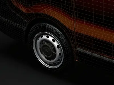 Mitsubishi Express Combi 2020 wheel 3D model