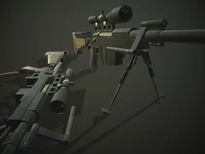 PGM Hecate II Low-poly 3D model