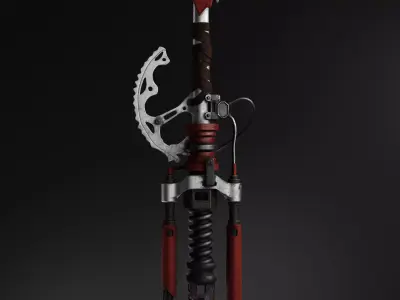 sci-fi sword 3D model