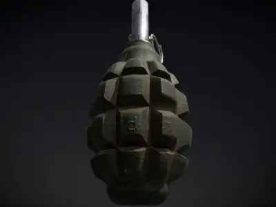 F1 Grenade Low-poly 3D model order