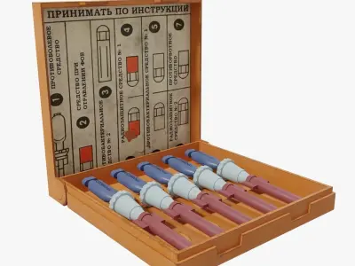 AI-2 first aid kit Low-poly 3D model