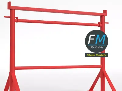 Builders trestle bandstand 3D model