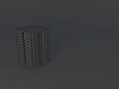 Apartment Building Free 3D model
