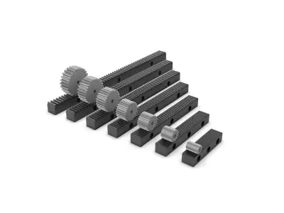 Multiple Gear Rack Set 3D print model
