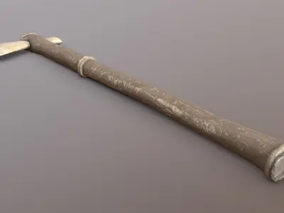 Axe - Bone Low-poly 3D model