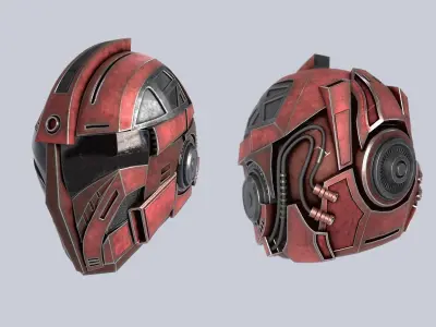 Sci fi Helmet collection 3D Model Pack purchase