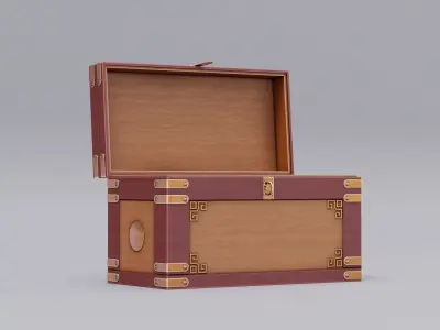 Chinese Trade Furniture Kit - 22 Chest Low-poly 3D model