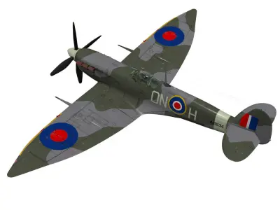 Supermarine Spitfire Mk-VI 3D model