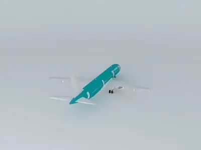 MaoriContinental Airbus A321 Free 3D model