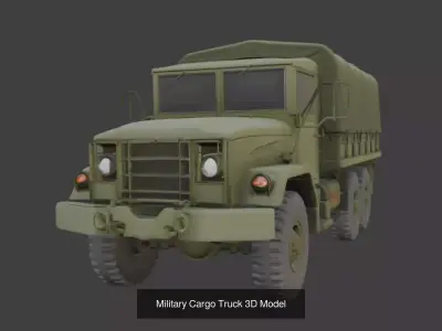 12 Military Truck Vehicle 3D Model 3D Model Pack