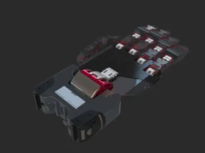 hand robotic scifi part vol4 3D model