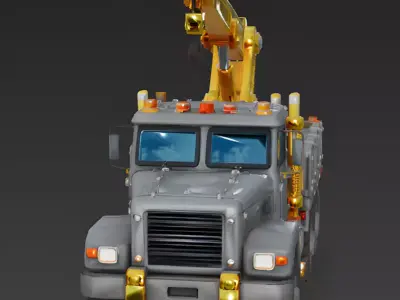 The Gilded Guard Tactical Recovery Vehicle 3D Model Low-poly 3D model